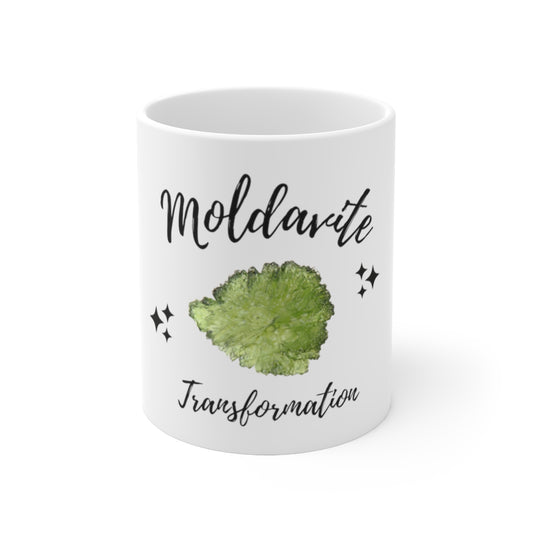 Moldavite Ceramic Mug 11oz "Transformation"