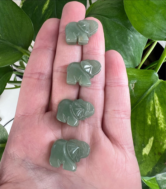 Green Aventurine Mini Elephant